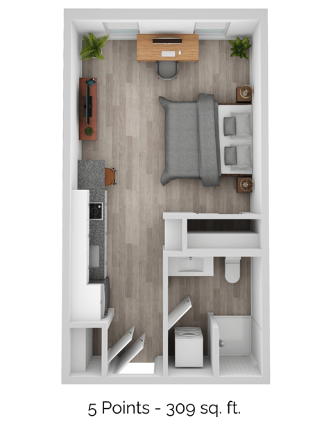 a 2400 sq ft floor plan with a bedroom and a living room